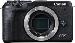 Canon EOS M6 Mark II Systemkamera Gehäuse Body (32,5 Megapixel, APS-C CMOS Sensor, 7,5 cm (3,0 Zoll) Touchscreen LCD, Display , Digic 8, 4K Video, WLAN, Bluetooth), schwarz - 1