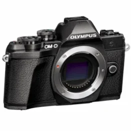 Olympus OM-D E-M10 Mark III Micro Four Thirds Systemkamera, 16 Megapixel, Bildstabilisator, elektronischer Sucher, 4K-Video, schwarz