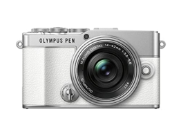 Olympus Pen E-P7 Kamera-Kit, 20-MP-Sensor, neigbarer HD LCD-Bildschirm, 4K-Video, Wi-Fi, Farb- und Monochromprofilsteuerung, weiß, inkl. M.Zuiko Digital ED 14-42mm EZ Silber - 1