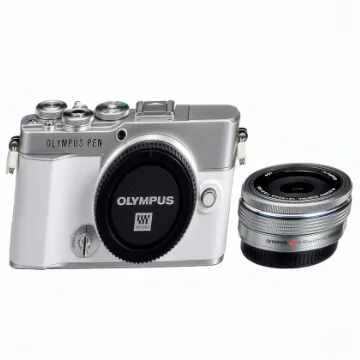 Olympus Pen E-P7 Kamera-Kit, 20-MP-Sensor, neigbarer HD LCD-Bildschirm, 4K-Video, Wi-Fi, Farb- und Monochromprofilsteuerung, weiß, inkl. M.Zuiko Digital ED 14-42mm EZ Silber