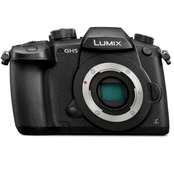 Panasonic LUMIX Systemkamera DC-GH5EG-K, 20 MP, Dual I.S., 4K 60p Video, 4K/6K Foto, DSLM Wechselobjektivkamera, MFT, schwarz