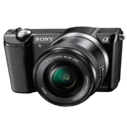 Sony Alpha 5000 Systemkamera (Full HD, 20 Megapixel, Exmor APS-C HD CMOS Sensor, 7,6 cm (3 Zoll) Schwenkdisplay) schwarz inkl. SEL-P1650 Objektiv