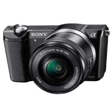 Sony Alpha 5000 Systemkamera (Full HD, 20 Megapixel, Exmor APS-C HD CMOS Sensor, 7,6 cm (3 Zoll) Schwenkdisplay) schwarz inkl. SEL-P1650 Objektiv
