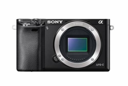 Sony Alpha 6000 Systemkamera (24 Megapixel, 7,6 cm (3") LCD-Display, Exmor APS-C Sensor, Full-HD, High Speed Hybrid AF) schwarz - 1